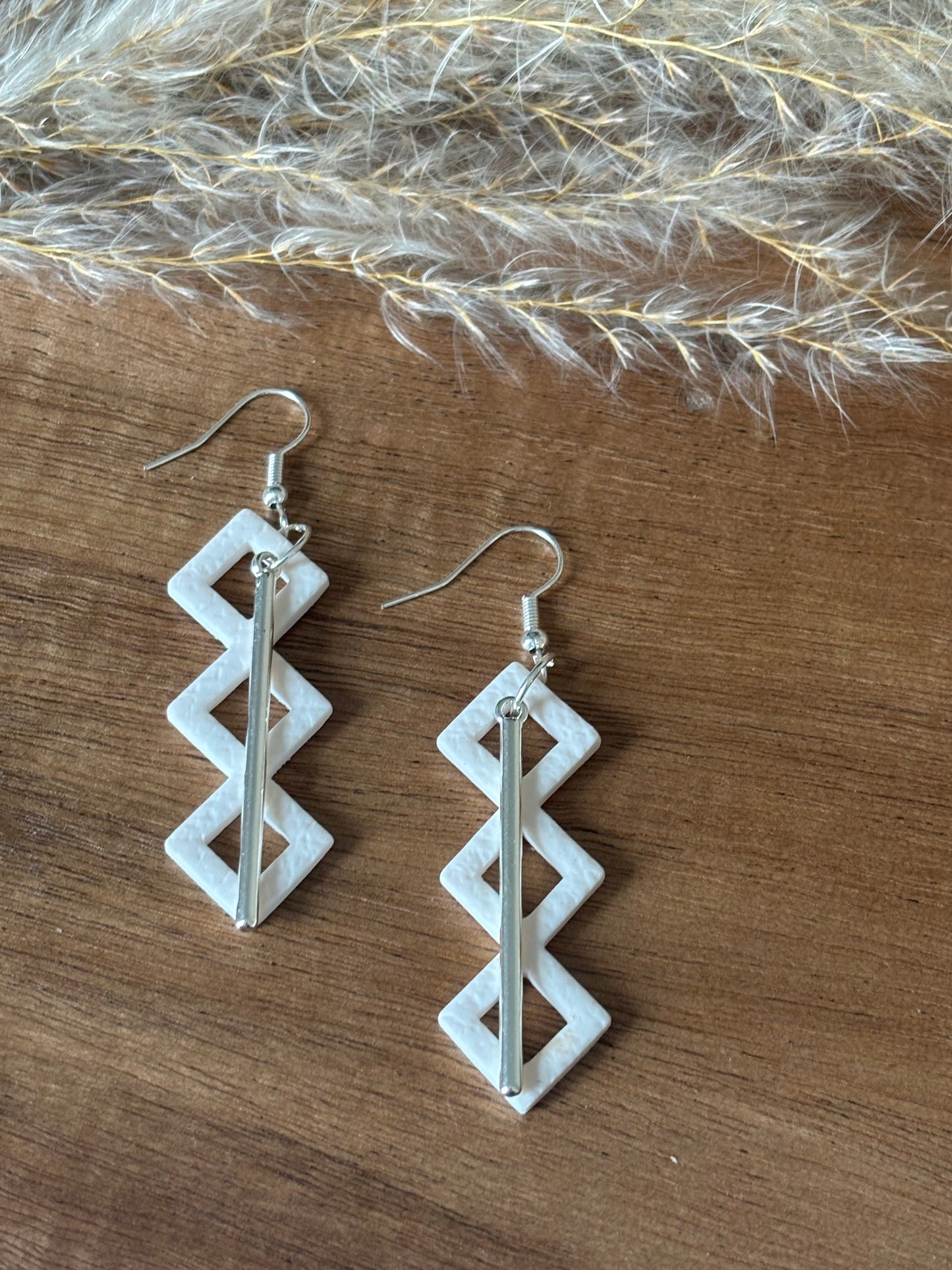 Squares white/silver