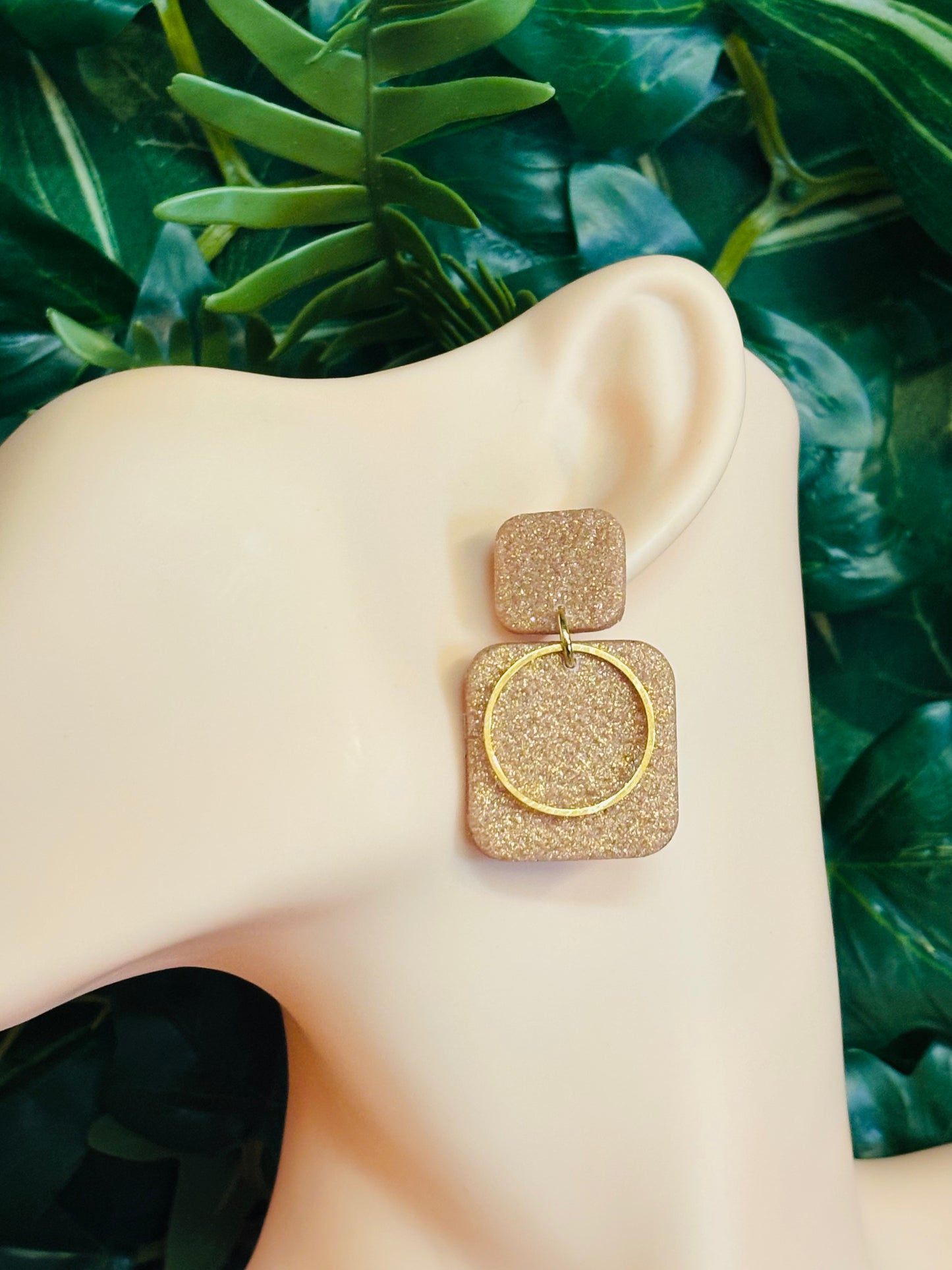 Aida rose gold glitter