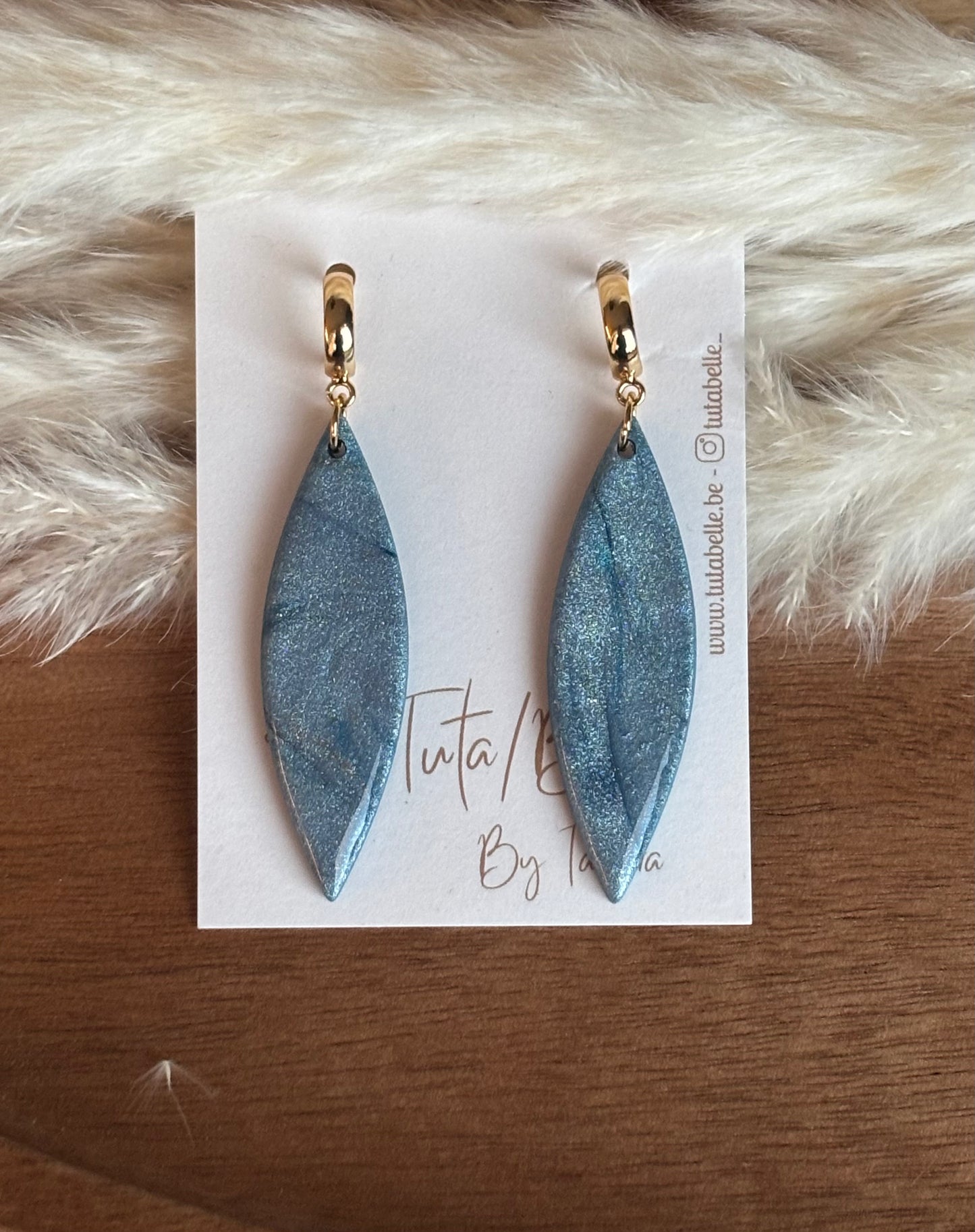 Aline shiny blue/gold #2