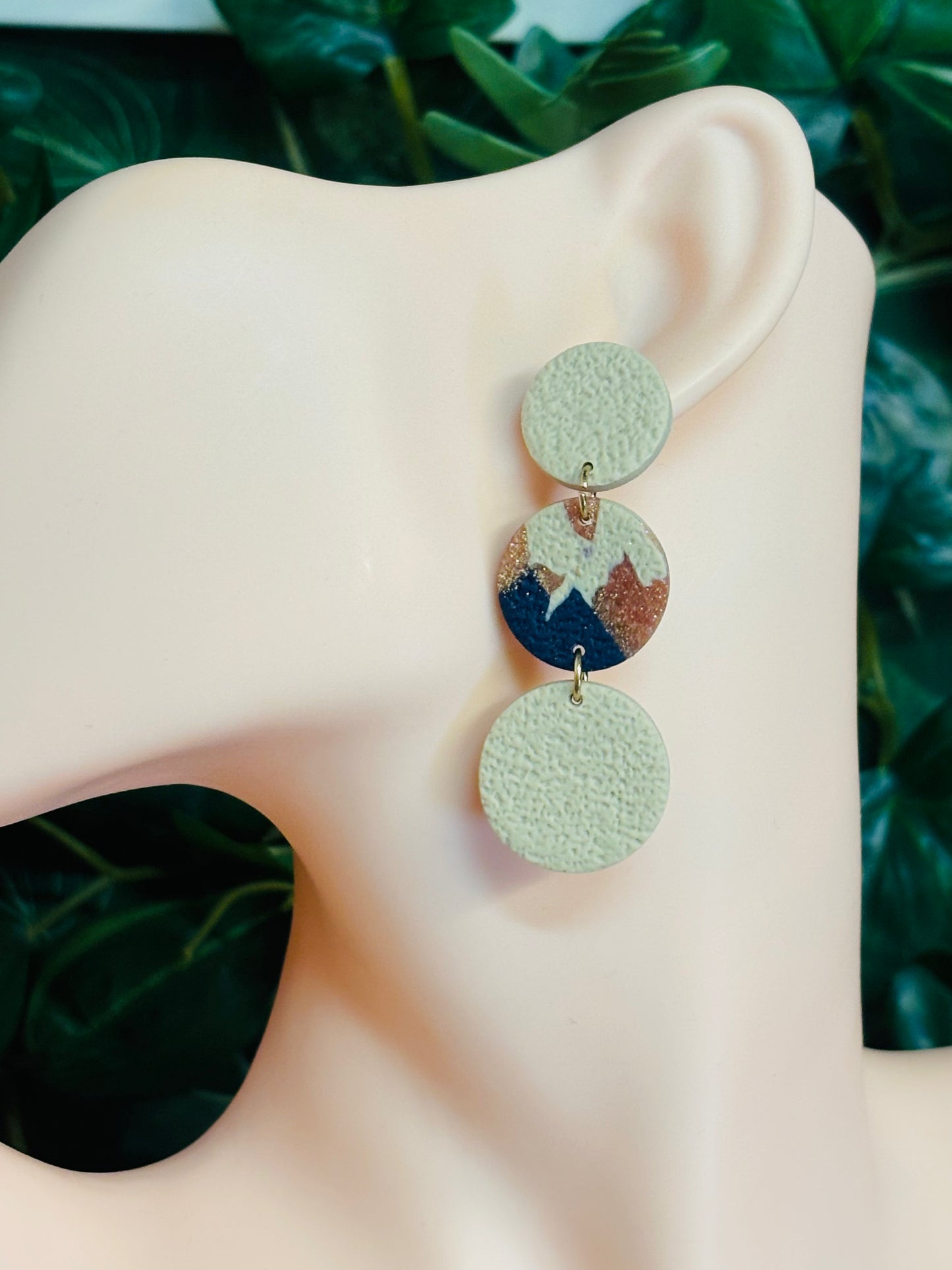 Julia beige/blue/pink glitter