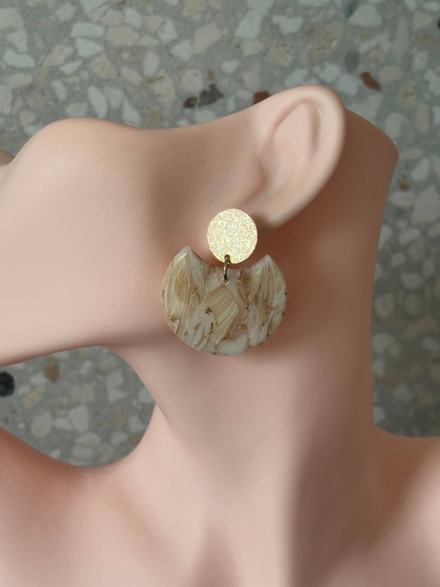 Ella shiny beige/gold