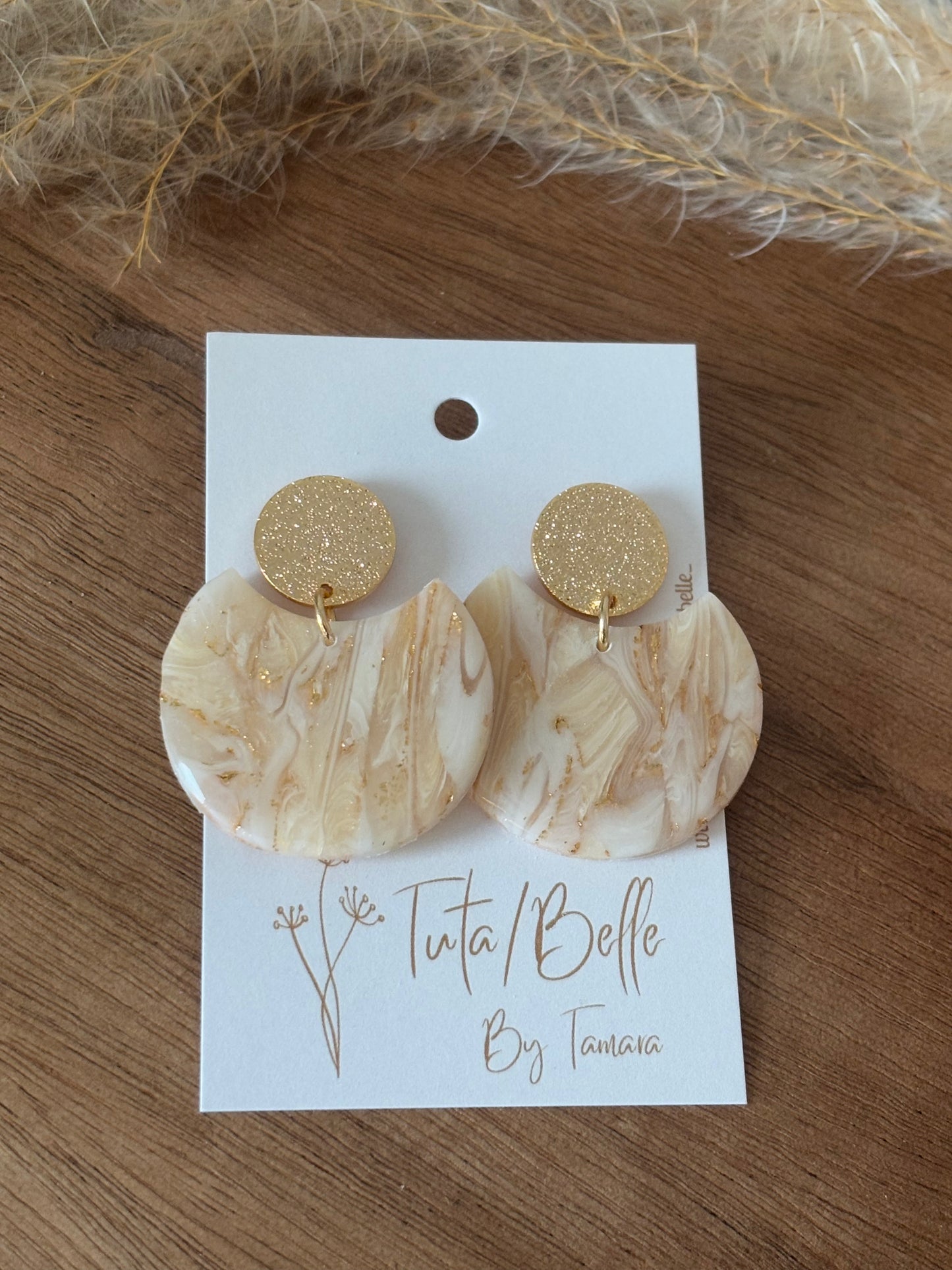 Ella shiny beige/gold