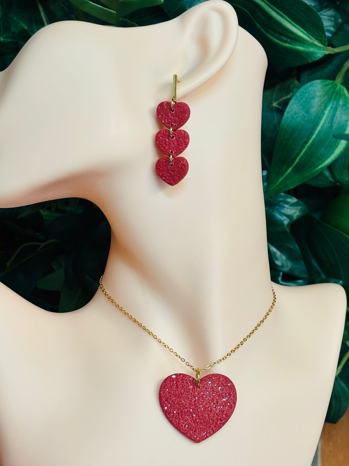 Hanger ketting big heart (excl.ketting) combinaties met oorbelletjes mogelijk