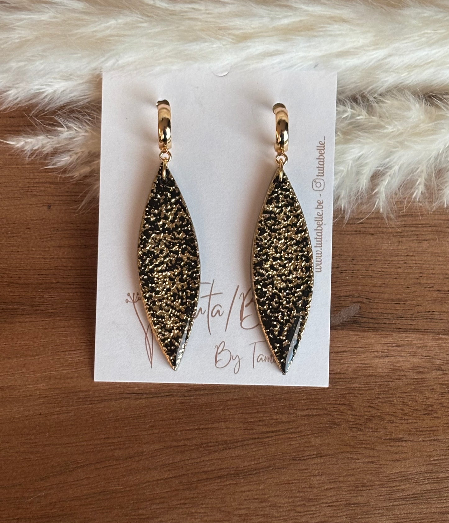 Aline shiny black/gold #2