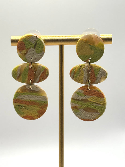 Aurelie beige/orange/green/gold