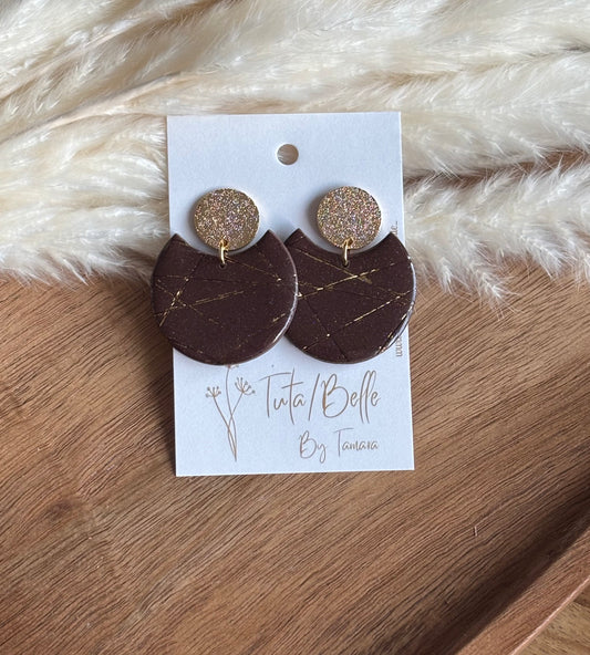 Ella shiny Brown/gold