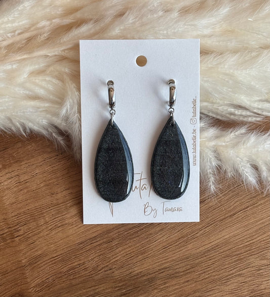 Myra shiny black/silver