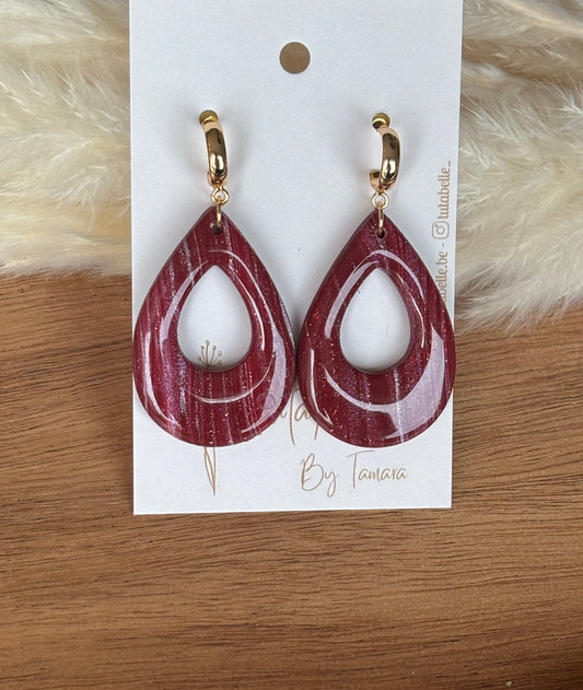 Alice shiny burgundy