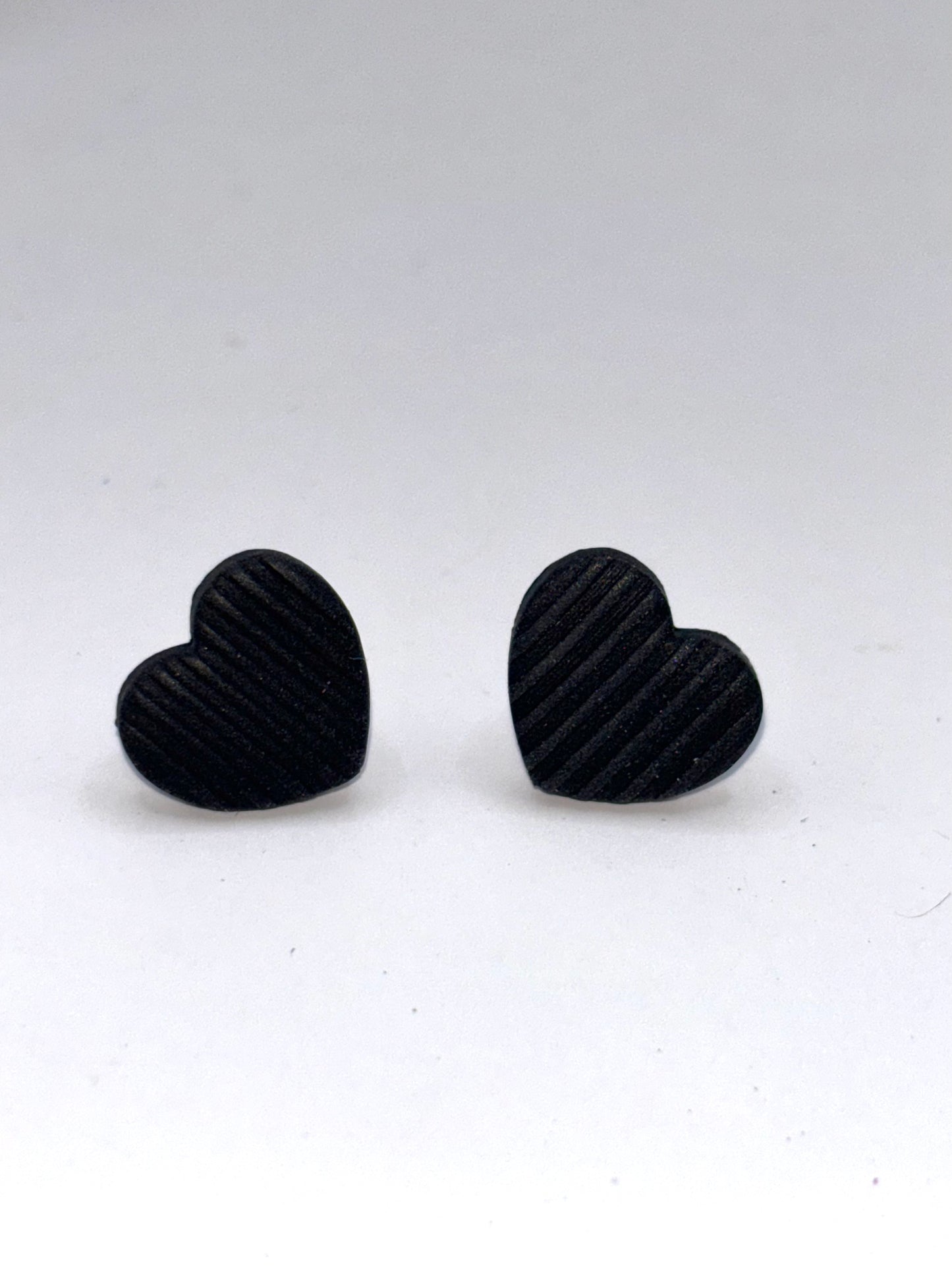 Little heart #1 black stripes