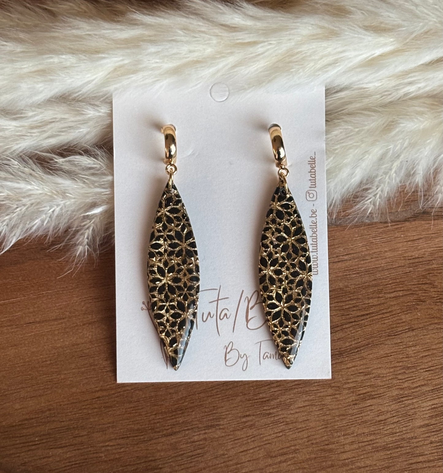 Aline shiny black/gold #1