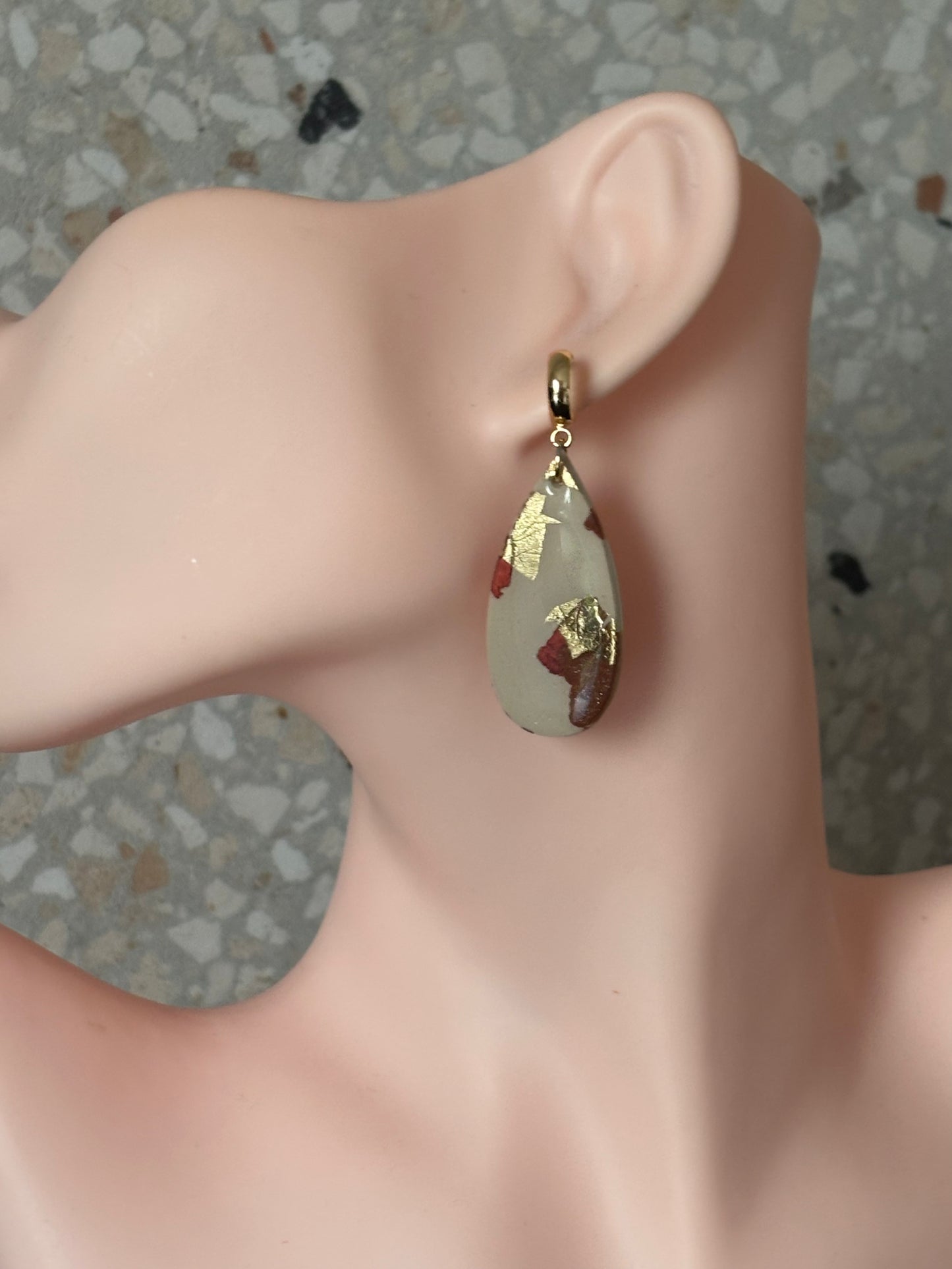 Myra shiny beige/copper/gold