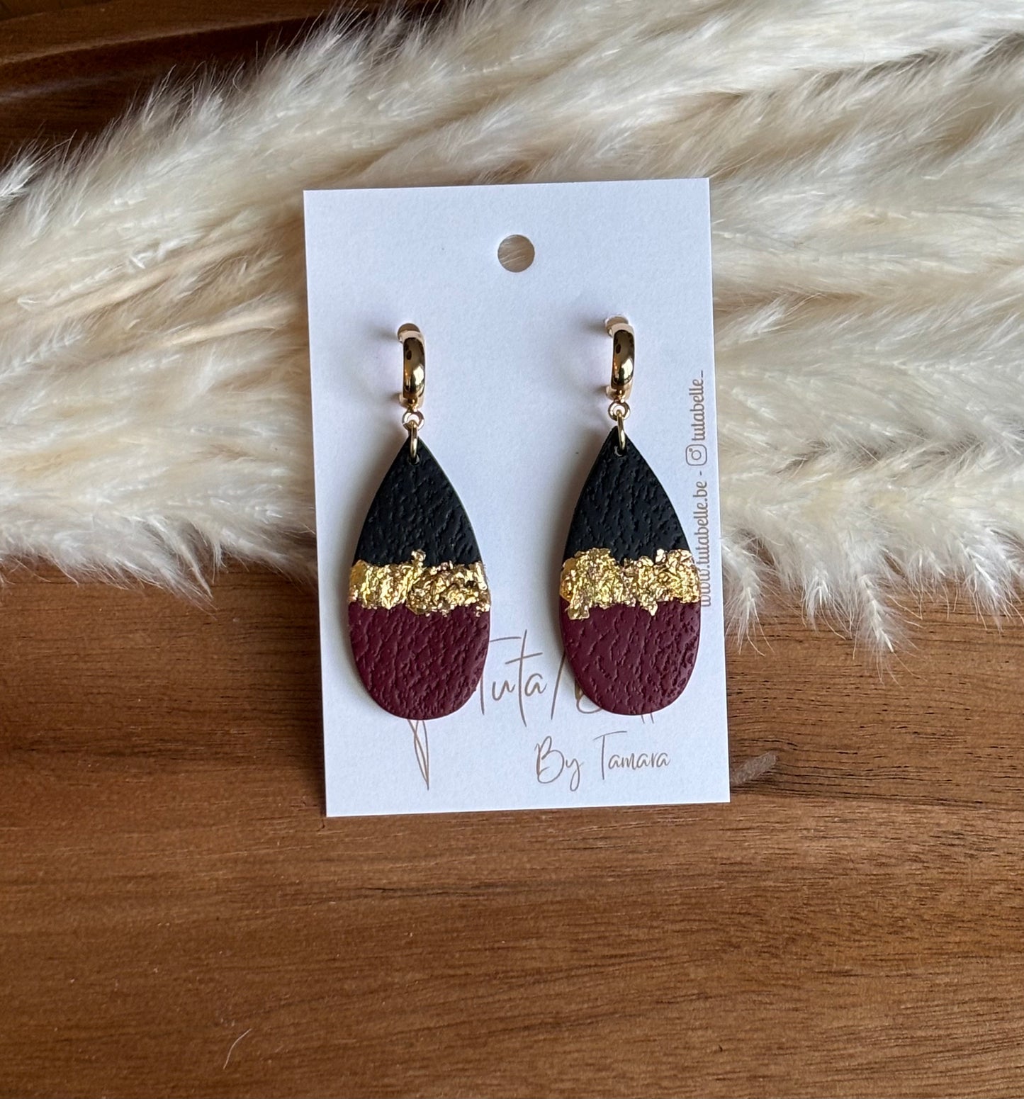 Myra black/burgundy/gold