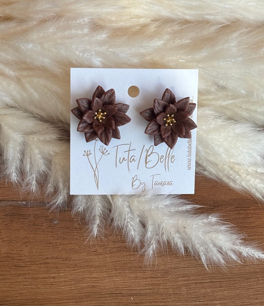 Flo stud light brown