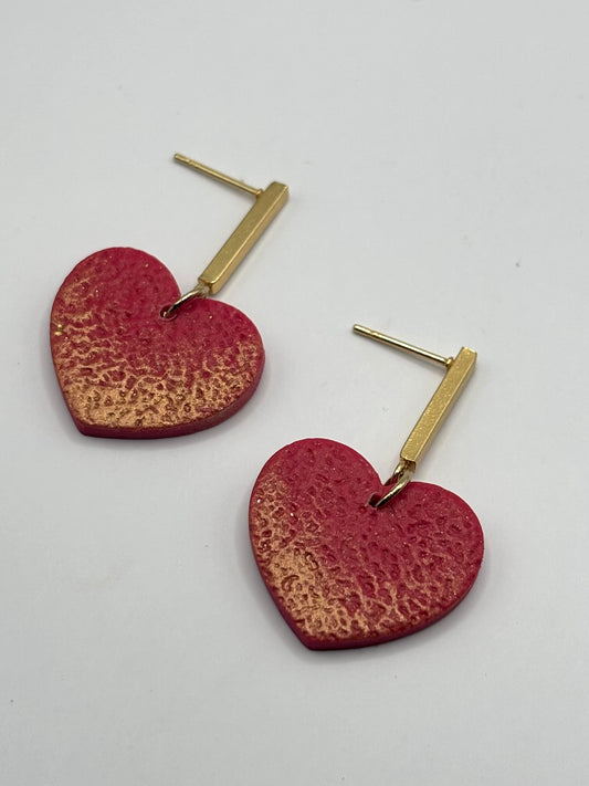 Heart red/gold