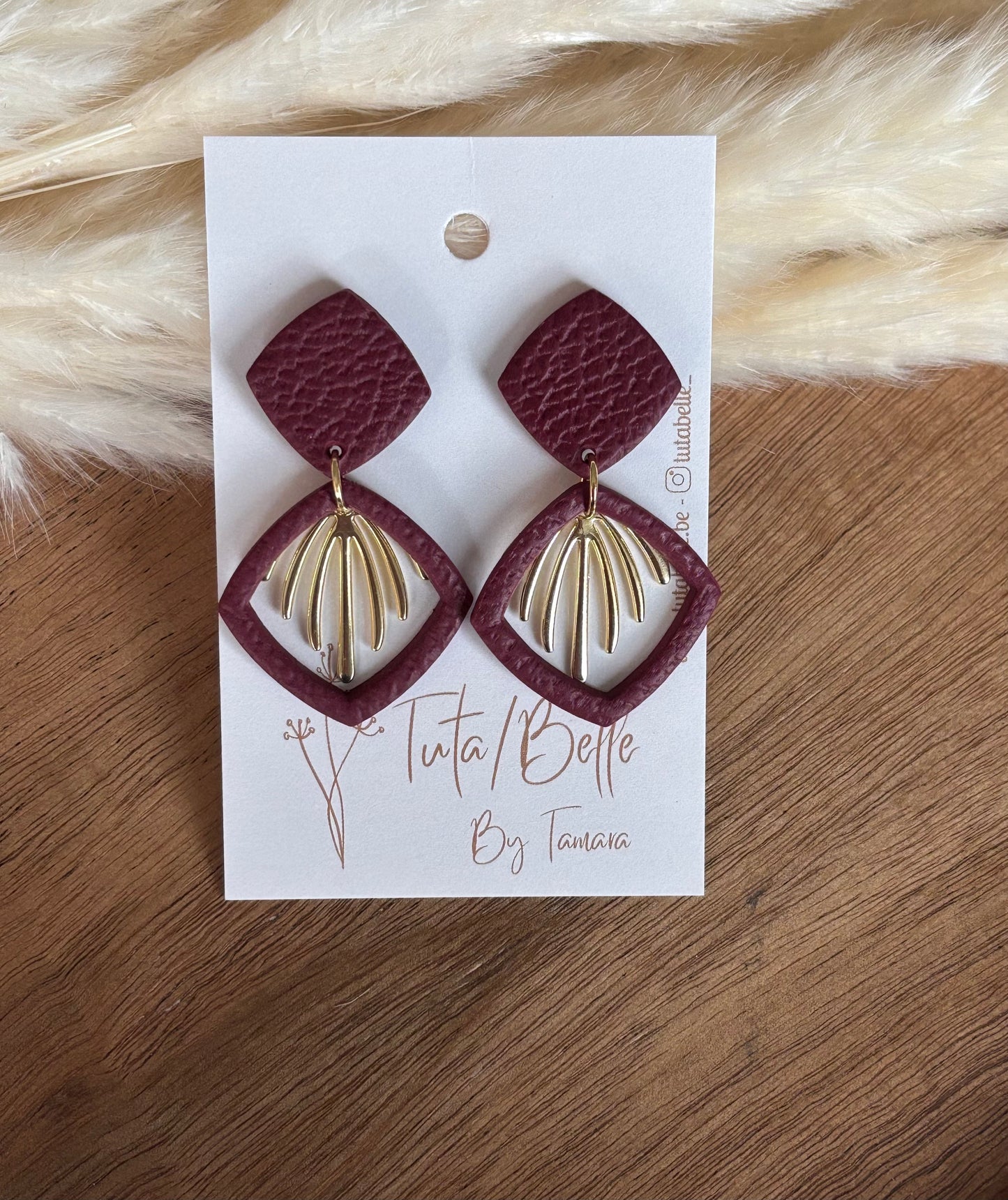 Raya burgundy/gold