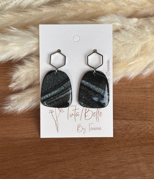 Elfie shiny black/silver