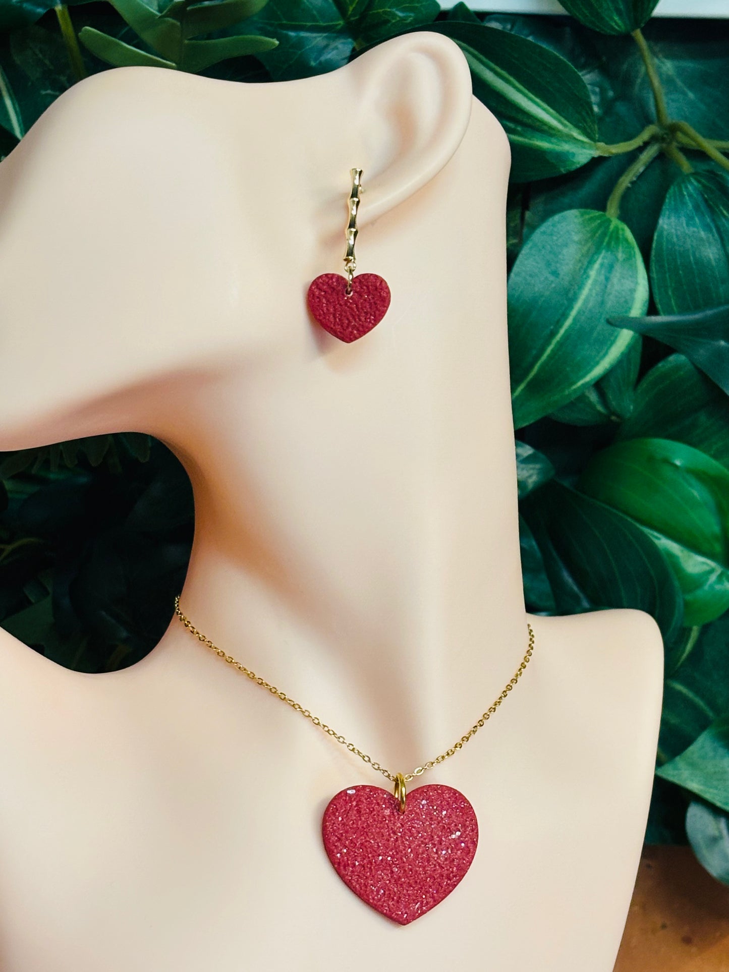 Hanger ketting big heart (excl.ketting) combinaties met oorbelletjes mogelijk