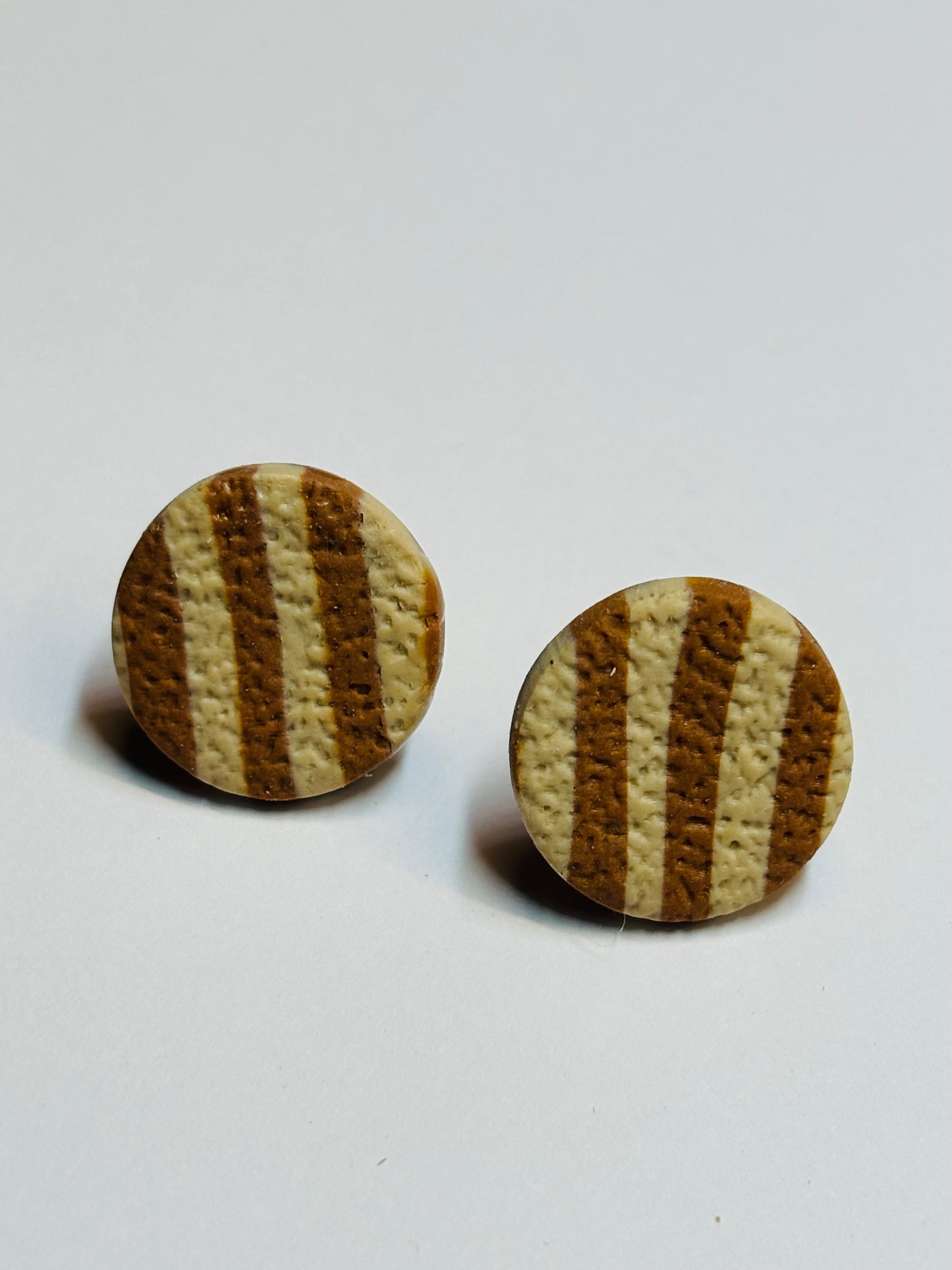 Aya caramel/beige stripes