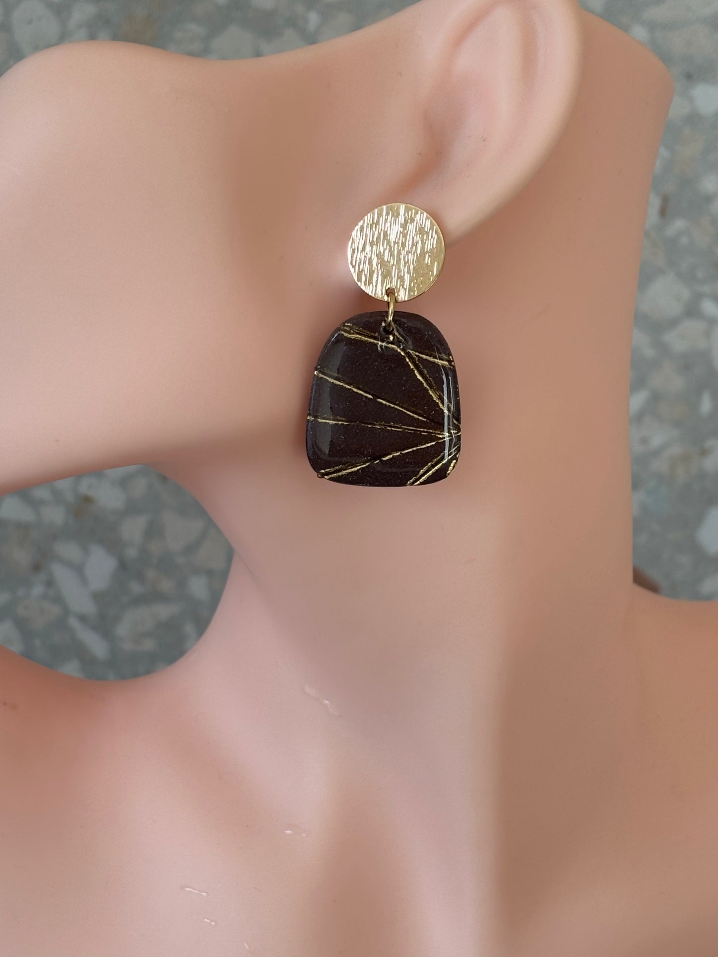 Elfie shiny brown/gold