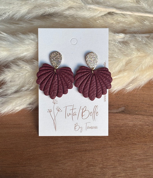 Shelly burgundy/gold