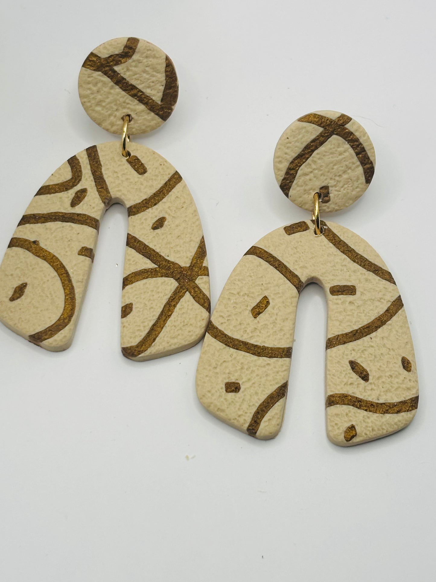 Bow beige/gold