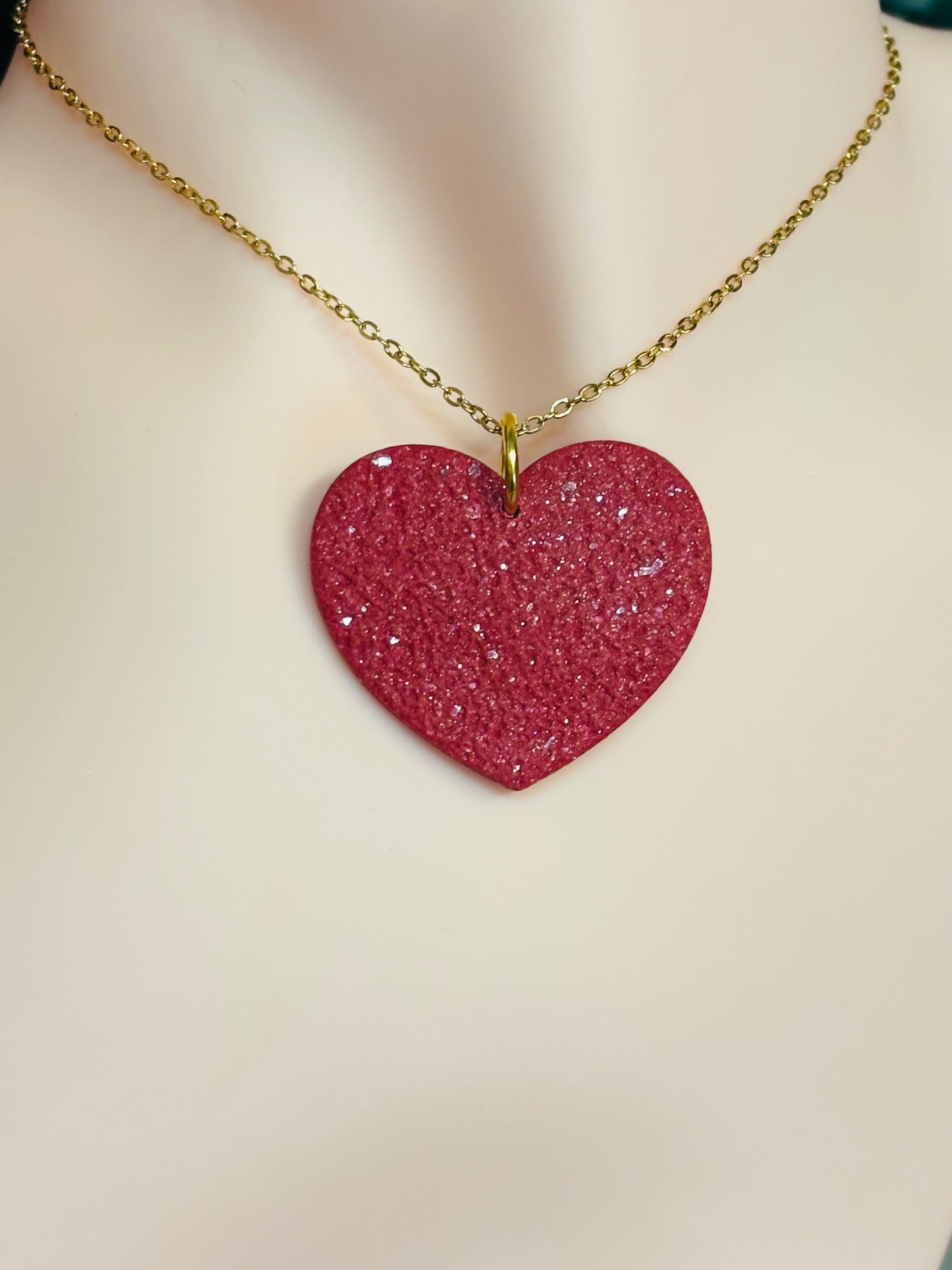 Hanger ketting big heart (excl.ketting) combinaties met oorbelletjes mogelijk