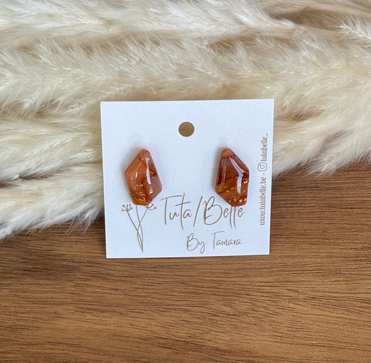 Charly mini stud shades of Brown