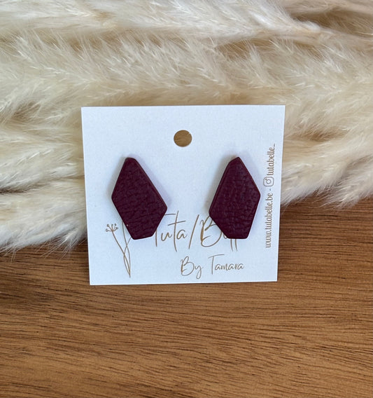 Charly little stud Burgundy