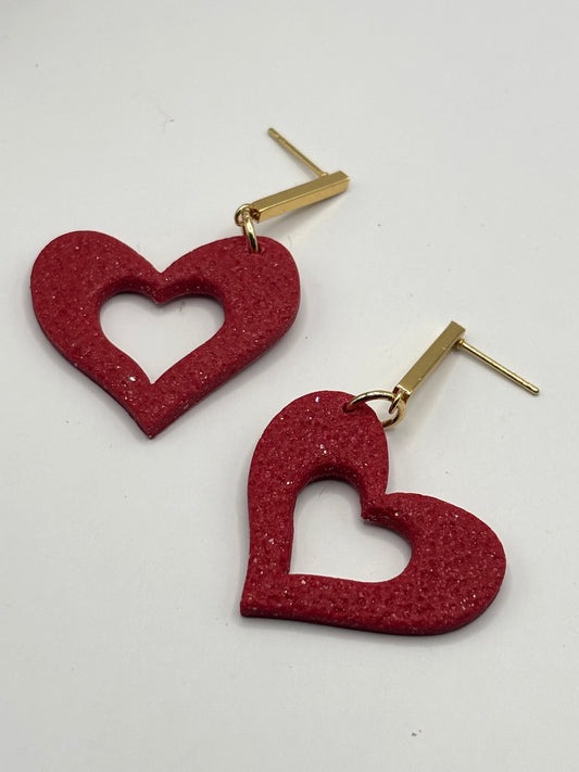 Big love red glitter