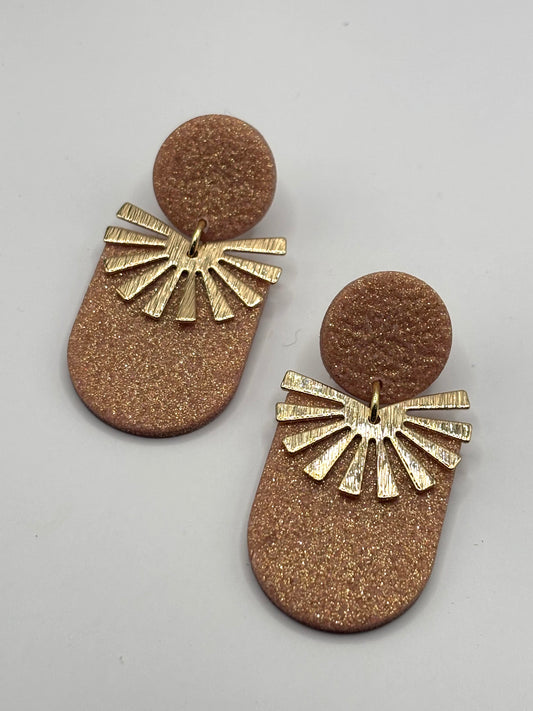 Elara rose gold glitter