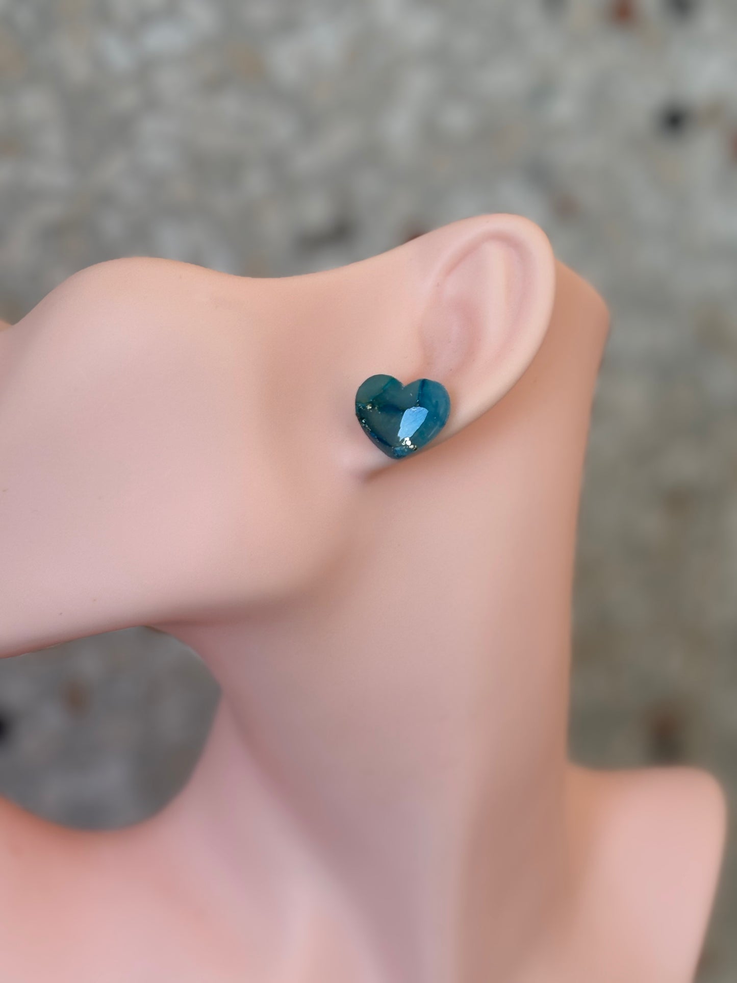 Shiny little heart blue/turquoise
