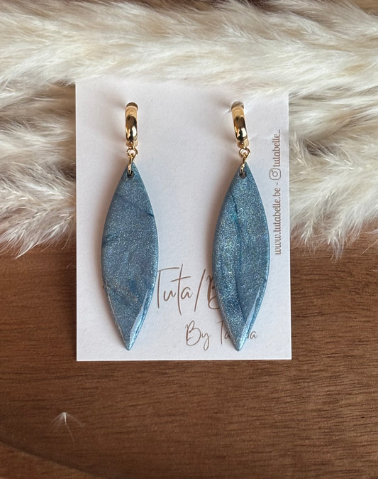 Aline shiny blue/gold #2