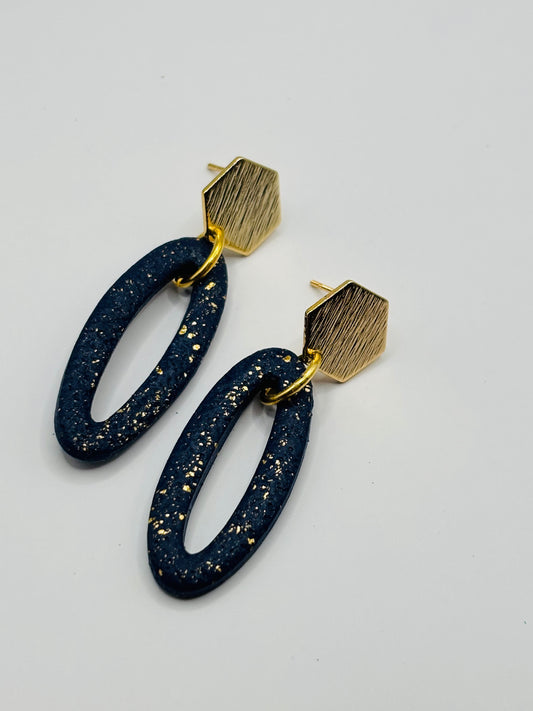 Cleo blue glitter