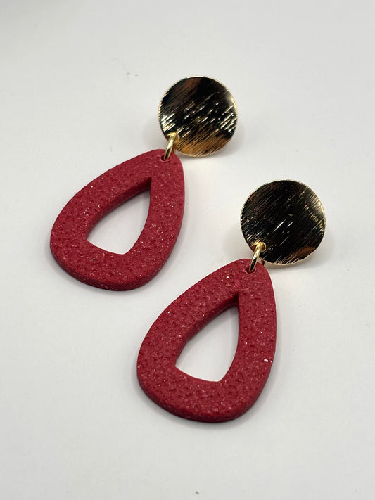 Nika red glitter