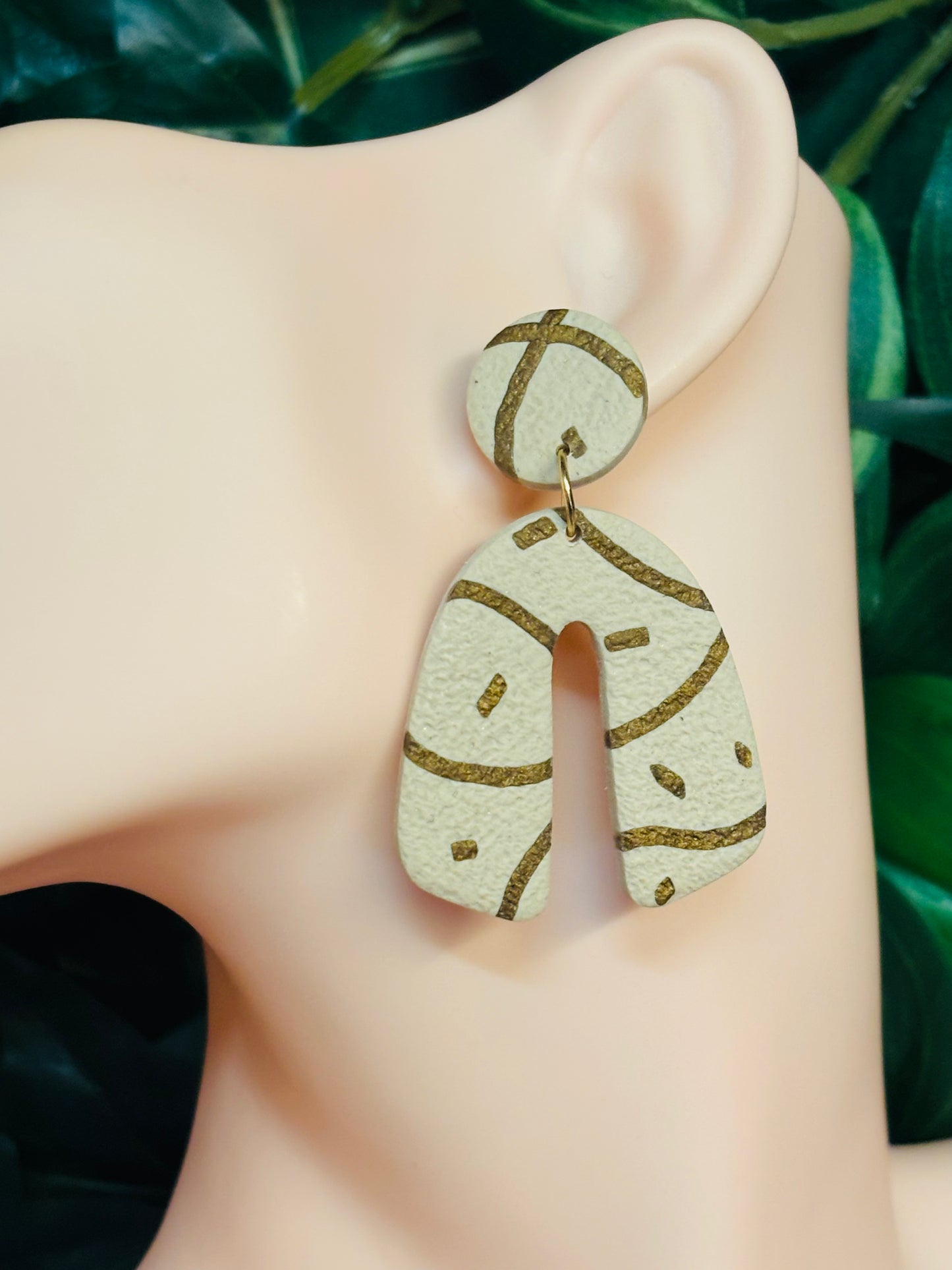 Bow beige/gold