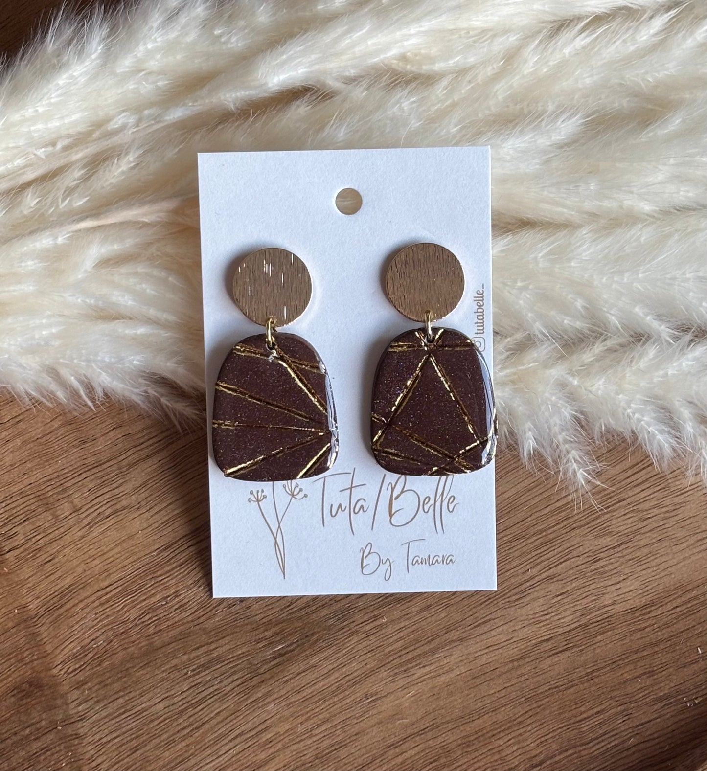 Elfie shiny brown/gold