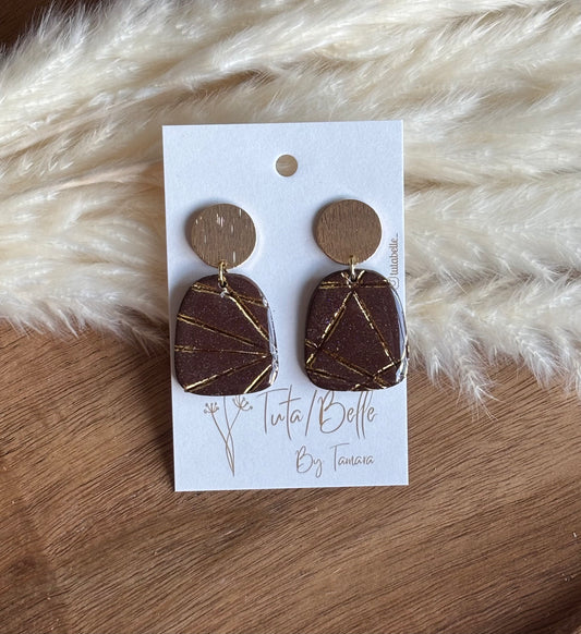 Elfie shiny brown/gold