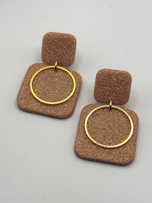 Aida rose gold glitter