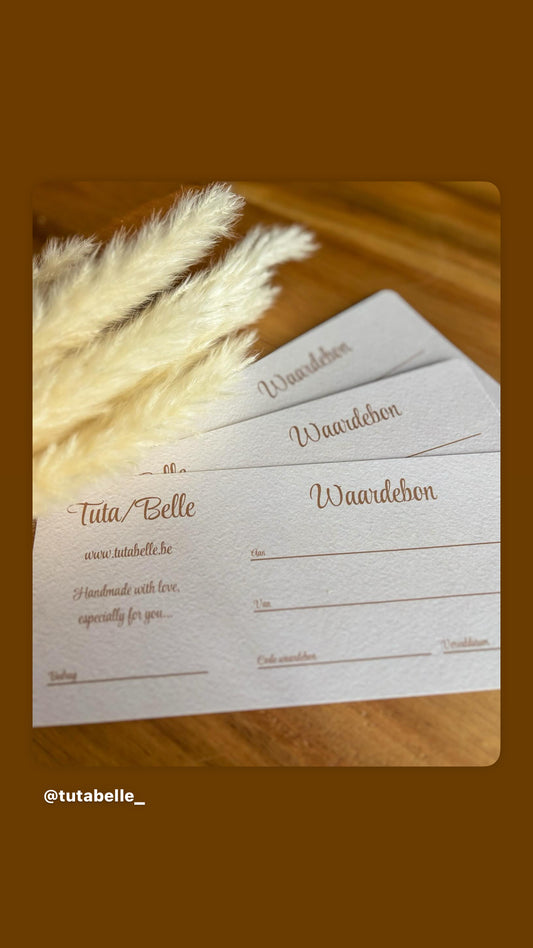 Tuta/Belle cadeaubon