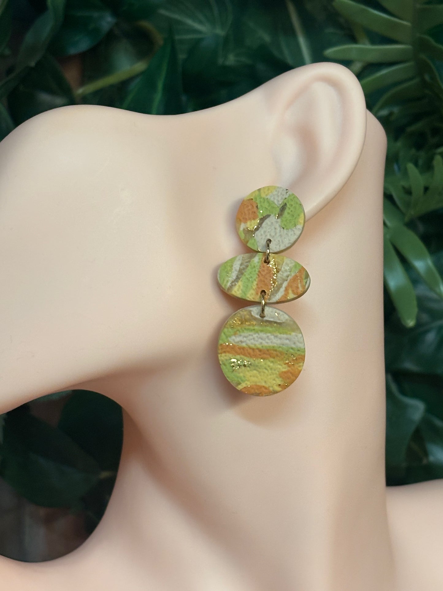 Aurelie beige/orange/green/gold