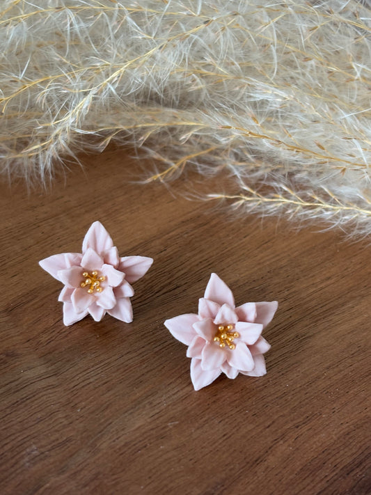 Flo stud light pink/gold