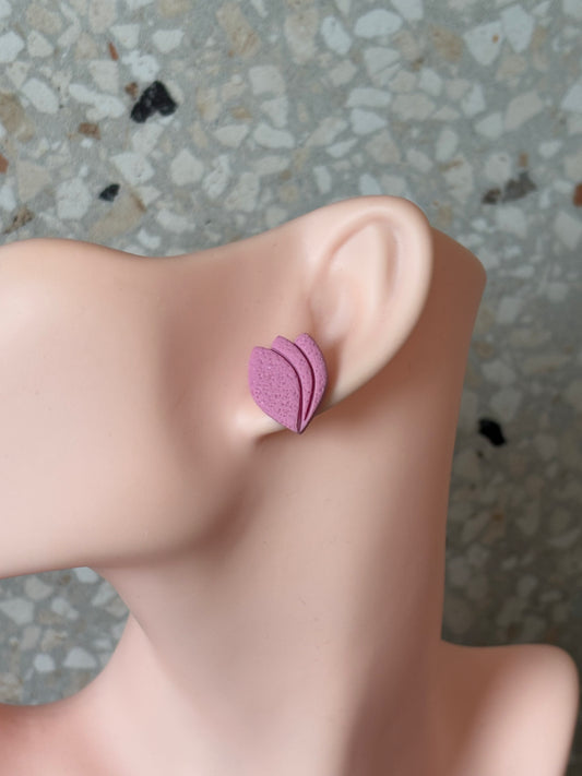 Tulip stud pink