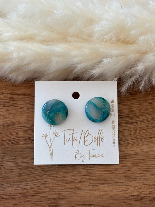 Jade shiny blue/turquoise