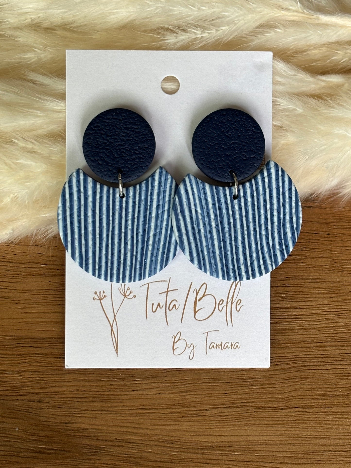 Alicia navy/white stripes