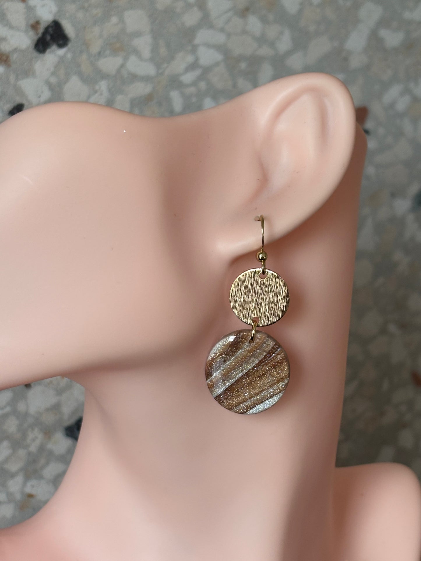 Ariane shiny beige/brown