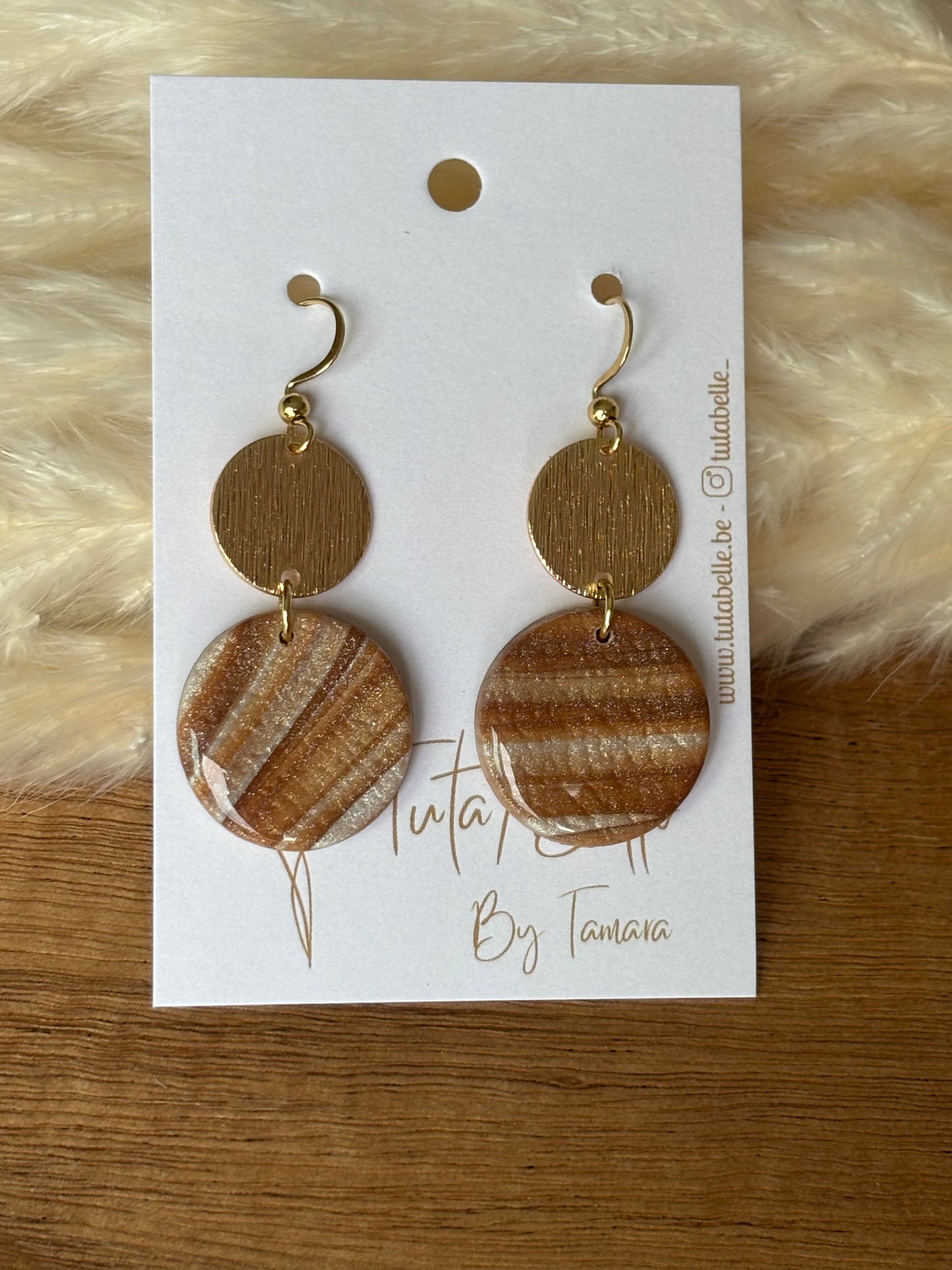 Ariane shiny beige/brown