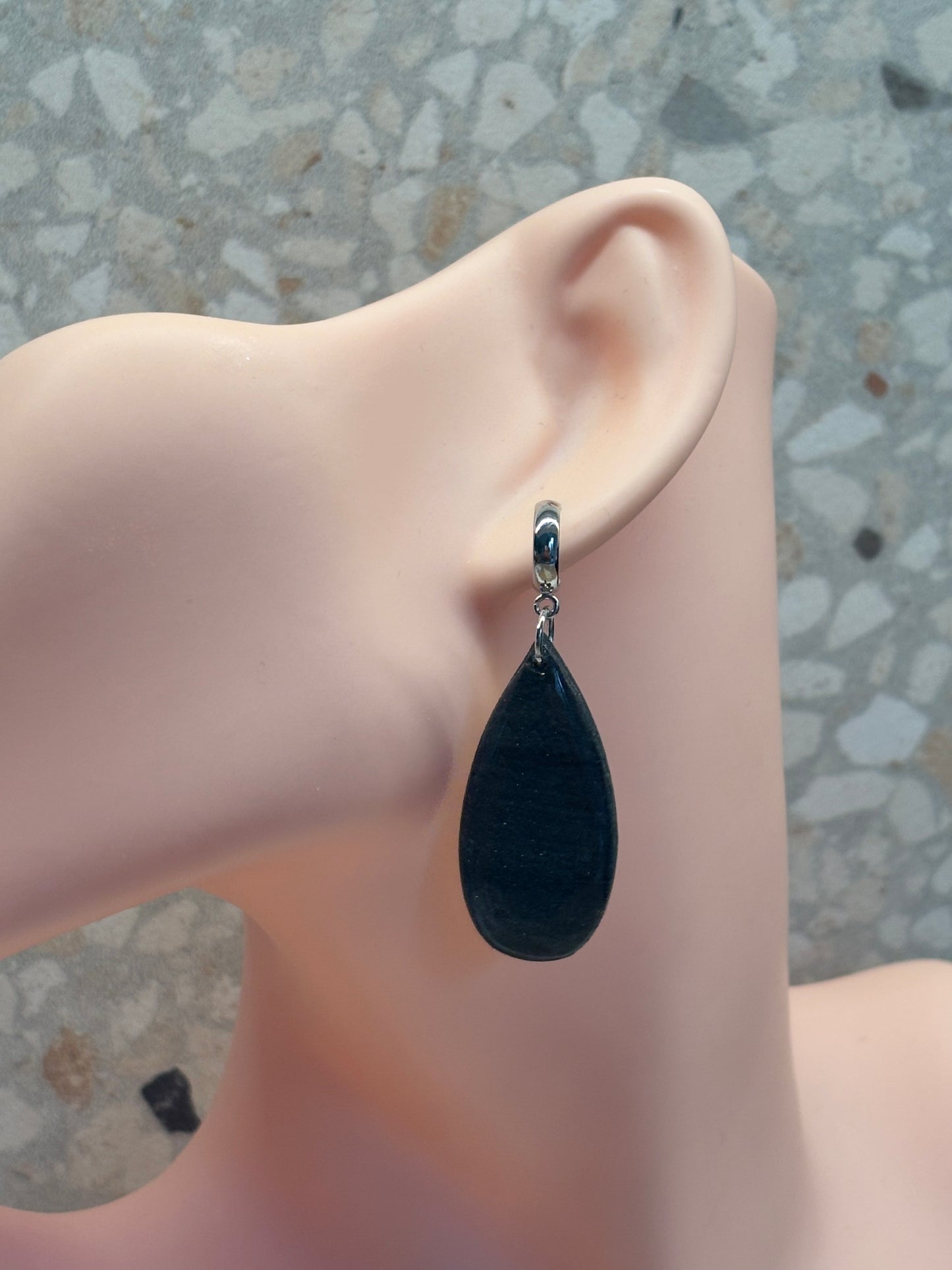 Myra shiny black/silver