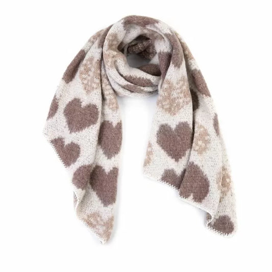 Sjaal hearts  - diverse kleuren