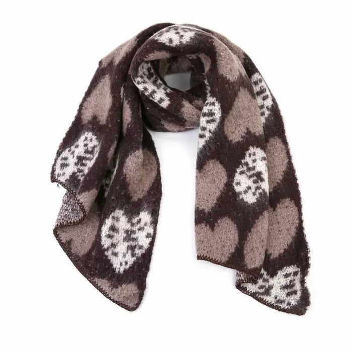 Sjaal hearts  - diverse kleuren