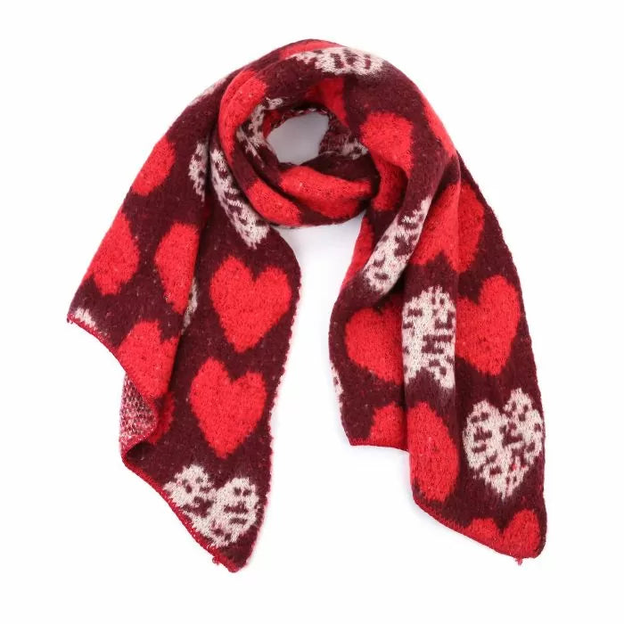 Sjaal hearts  - diverse kleuren